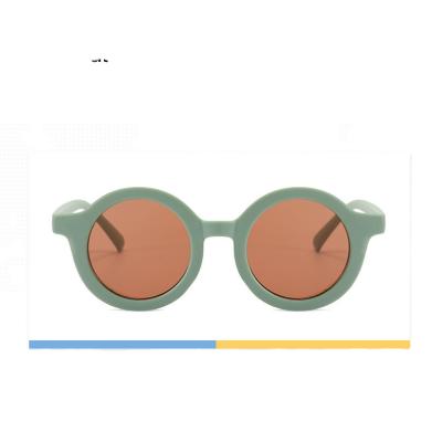 China Personality trend uv400 kids multicolor fashion round sunglasses frame sunglasses for sale