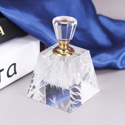 China New Design Europe Color 6ml/12ml Crystal Glass Clear Perfume Bottle,Rainbow Crystal Perfume Bottle for sale