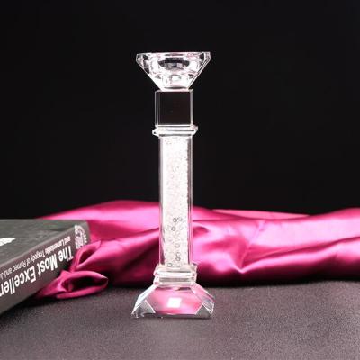 China HOLIDAY wholesale high quality crystal candle holder k9 glass for sale