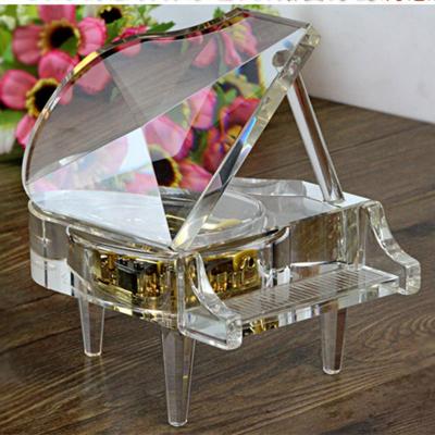 China Best Quality K9 Crystal Glass Grand Piano For Crystal Gift from China for sale