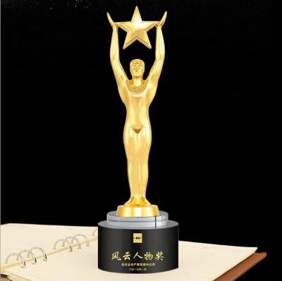 China Europe Premium Crystal Trophy Crystal Metal Trophy Award For Business Gifts for sale