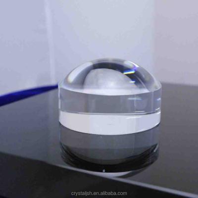 China Europe Lens Paperweight Crystal Dome Optical Glass Magnifier for sale