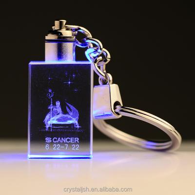 China Europe 3D Crystal Engraving Keychains For Souvenir Gifts for sale