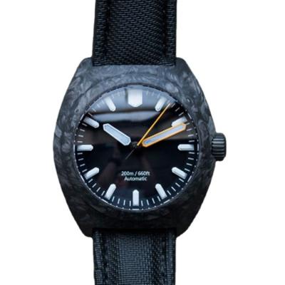 China Calendar luminous watch full carbon fiber forged carbon fiber waterproof automatic watch custom watches for sale