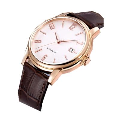 China Auto Date Custom Your Own Brand Stainless Steel Watch With Automatic Movement for sale