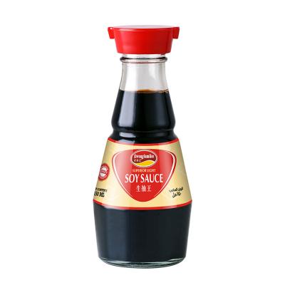 China Home Use Hot Sale 150ml Glass Bottle Peerage Chinese Golden Kitchen/Hotel/Restaurant Cooking Seasoning Sauce Light Soy Sauce for sale