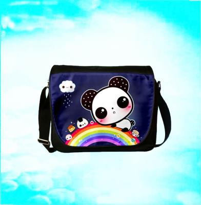 China Shopping Customized Shoulder Polyester Cartoon Messenger Bag for sale