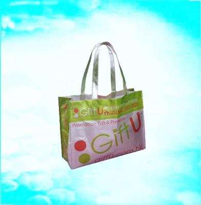 China Wholesale recycled RPET handled laminated bag for promtion for sale