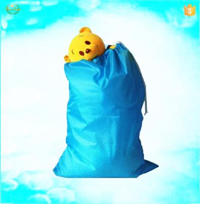 China Eco - Friendly Polyester Cheap Waterproof Drawstring Bag Recyclable For Laundry for sale