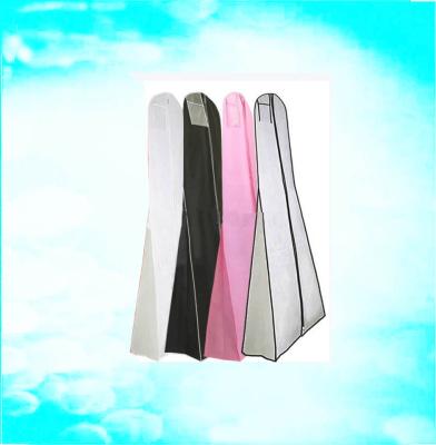 China Foldable wholesale nonwoven zippered garment bag for wedding dress for sale