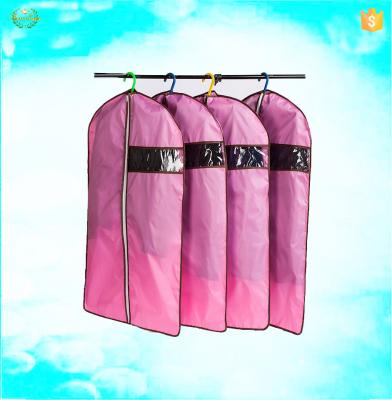 China Wholesale Nonwoven Hanging Pink Suit Blanket Dry Cleaning Garment Cover for sale