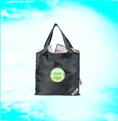 China Promotional Custom Folding Polyester Folding Shopping Tote Bag for sale