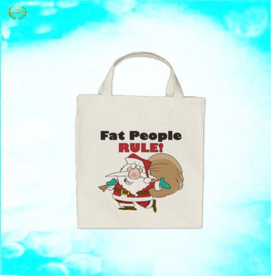 China Custom Shopping Bag Promotion Cotton Canvas Funny Shopping Bags for sale