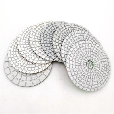 China Marsony 4in Diamond Polishing Pads High Efficiency Flexible 100mm Wet Marble Polishing Pad New for sale