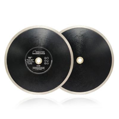 China 250MM Hot-Pressed Wet Cutting Professionals Continue Rim Ceramic Diamond Blade Circular Saw Cutting Disc For Wet Cutting, And Available for sale