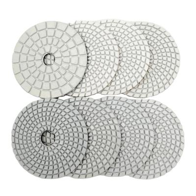 China SHDIATOOL Flexible Resin Wet Bond Diamond B Polishing Pad 4 Inch 100mm For Granite Marble Concrete Stone A6020403B for sale