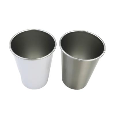 China DIY Photo Printing Cone Shape Sublimation Blank Stainless Steel Coffee Mugs Water Bottle Viable Beer Bottle for sale