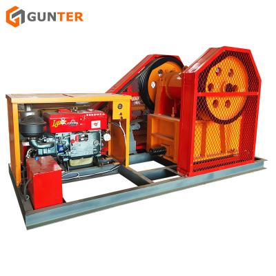 China PED250x400 Diesel Engine Stone Mining Jaw Crusher for sale