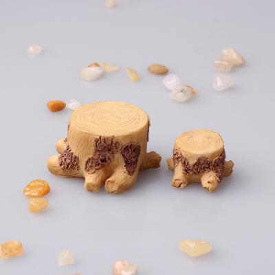 China China MIni Tree Stump Model Resin Landscaping Miniature For DIY Fairy Garden Decoration Moss Landscaping Figures Doll House Home Decor for sale