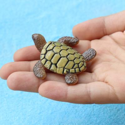 China Micro Miniatures Tortoise Model Turtle Sea Landscape Ornament Beach Seaside Figurines DIY Mini Greenhouse Artificial Plastic Decor for sale