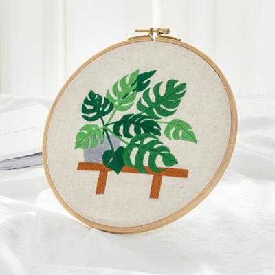 China Europe Green Plants,DIY Embroidery Kits,Needlework Cross Stitch,Handmade Craft Art Home Decoration Needlework Wall Paintings for sale