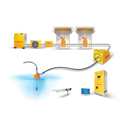 China Advanced centralized feeding system pneumatic feeding system ocean farming feeding system HS-PFS-PF63/12*1-12 for sale