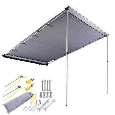 China Extended Type Vehicle Canopy Tent Side Curtain Outdoor Offroad Side Curtain Awning With LED Light Shading for sale