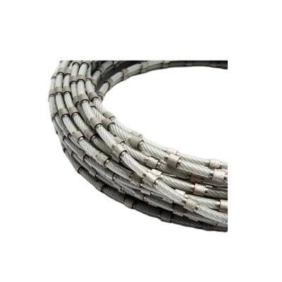 China Diamond+plastic 7.3 mm Profile Wire Block Saw Factory Diamond Wire Saw Granite Block Braided Stationary Braided Diamond Wire Cutting Rope Multi for sale