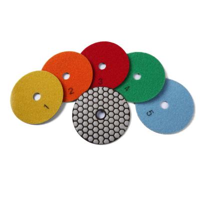 China Stone Surface Polishing 5 Steps Flexible Polishing Pads Stone China Marble Ceramic Factory Whole Quartz Granite Sales for sale