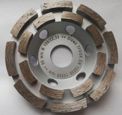 China Diamond+metal Concrete Natural Stone Floor Diamond Cup Wheel Grinding Wheel for sale