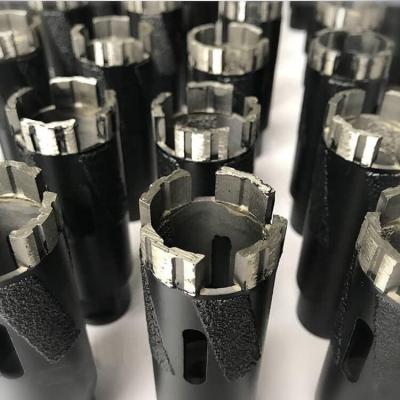 China Masonry Drilling 35mm 1 3/8 Inch Dry Core Welding Laser Turbo Diamond Core Bit Bit Drill Bit For Granite Marble Quartz Stone Diamond Tools for sale