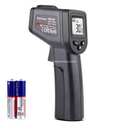 China Kaemeasu Klasse 1 Laser Handheld Temperature Gun Infrarood Thermometer Gun 120g Te koop