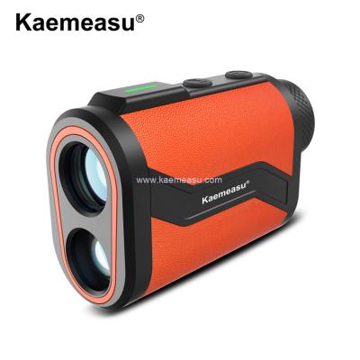 China kaemeasu Golf Rangefinder 6.5X Aluminum Leather Shell Laser Range Finder with Flagpole Lock Magnet Function MAL600 for sale