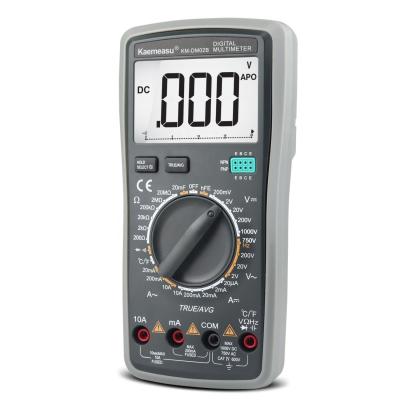 China Digital Multimeter DC AC True RMS 1000V Electronic Multitester Anti Burn Automatic Multimeter with Temperature Probe for sale