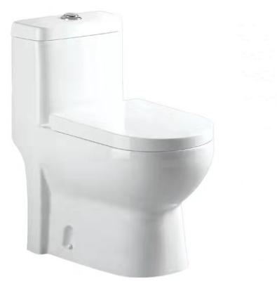 China Modern Hot Sale One Piece Ceramic Toilet Siphon Toilet For Bathroom for sale