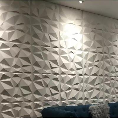 China Moistureproof Waterproof New Design Paper PVC 3d Interior Decorative Wall Panels for sale