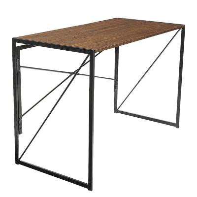 China Collapsible Foldable Computer Table Desk Writing Study Table Design X Shape Foldable Position Desk For Home Office Furniture for sale