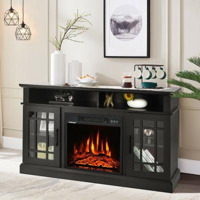 China 48' Modern Light Luxury Modern Fireplace TV Stand With 1400W Electric Chimney For TVs Up To 50 Inch For Simple Living Room Furniture for sale