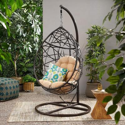 China Large European Rattan Wicker Swing Egg Indoor Wicker Drop Home Hanging Chair Included Multi-Brown or Tan/Teardrop Outdoor or Choose More for sale