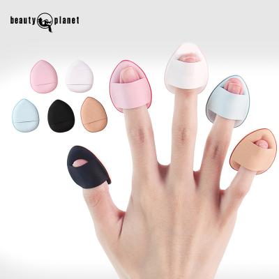 China Velvet BEAUTY PLANET Mini Air Cushion Puff Cosmetic Concealer Pencil Finger Puff Sponge Finger Puff Make Up New for sale