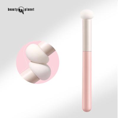 China Face Steamed BEAUTY PLANET Roll Concealer Brush Makeup Sponge Head Blender Small Do Not Eat Powder Beauty Tools Single Makeup Brush for sale