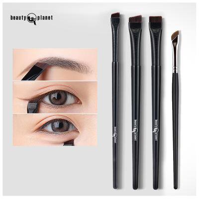 China BEAUTY PLANET Face Makeup Brow Brush Single Eyeliner Eyebrow Brush High Quality Synthetic Hair Makeup Brush Single Ultra Thin Brow Brush for sale