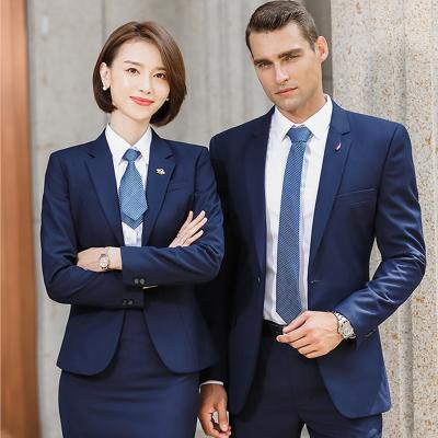 China High Quality Mens Suits Design Slim Fit Business Suit 2 Pcs Formal Set Anti Shrink for sale