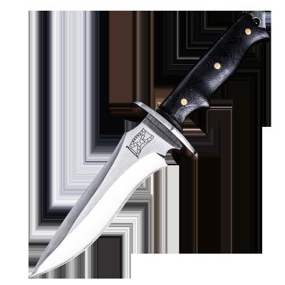 China Bowie Knife Fixed Blade Outdoor Duty Knife Stainless Steel Drop Blade With Non-slip Rubber Handle For Survival Camping Knife for sale