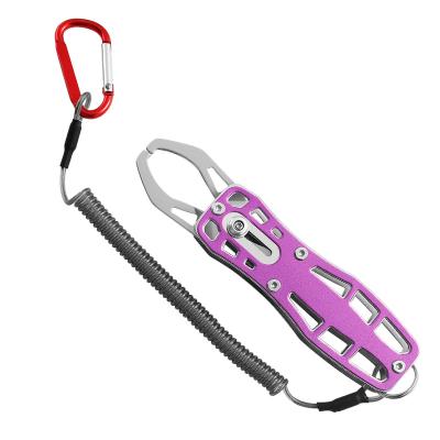 China Fishing Sports Outdoor Hand Fishing Stainless Steel Fish Mouth Clip Fishing Accessories Fish Mouth Checker Clip for sale