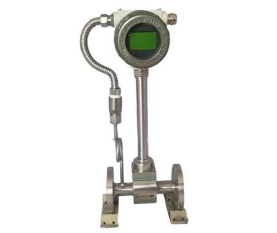 China Hot Water Vortex Type Flow Meter Temperature To 350℃ Vortex Shedding Meter for sale