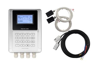 China Liquid Ultrasonic Clamp On Flowmeter For Corrosive Fluids for sale