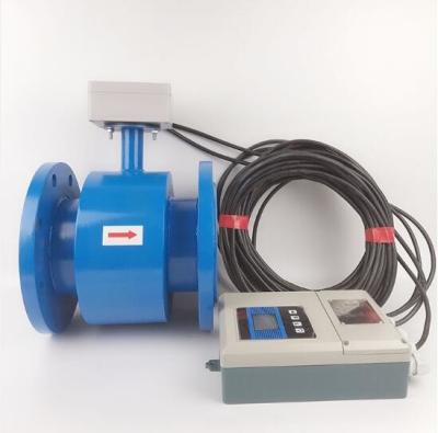 China DN25 DN800 Water Flow Meter Magnetic Flowmeter Split Type PTFE Liner for sale