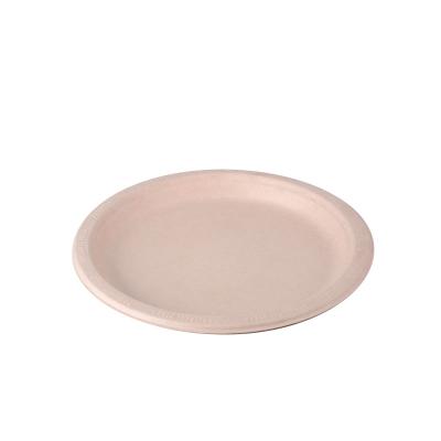 China Fast Food Tray Party Biodegradable Bagasse 7 Inch Wholesale Disposable Biodegradable Party Plate for sale