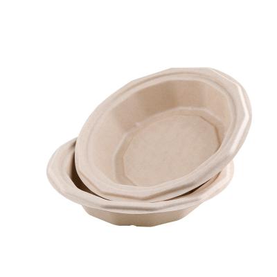 China Disposable Custom Meal Prep Containers Biodegradable Bagasse Paper Bowl Plastic Salad Bowl for sale